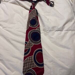 William Hardy Pure Sulk Stylish Red and Blue Patterned Tie Made in England